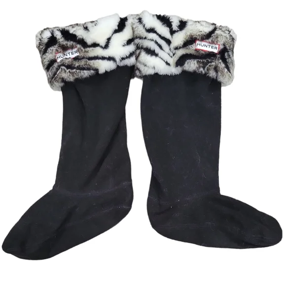 Hunter Accessories Hunter Faux Fur Cuff Boot Socks Size 57